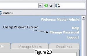 Figure 2.3 - Change Password